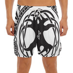 Scandinavian Yggdrasil Print Men's Split Running Shorts