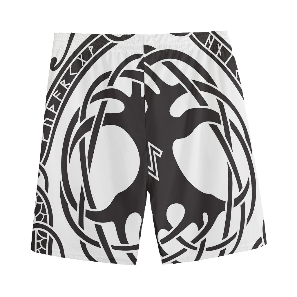 Scandinavian Yggdrasil Print Men's Sports Shorts
