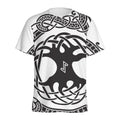 Scandinavian Yggdrasil Print Men's Athletic T-Shirt