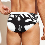 Scandinavian Yggdrasil Print Men's Swim Briefs