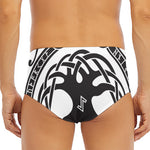 Scandinavian Yggdrasil Print Men's Triangle Swim Briefs