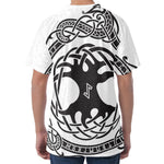 Scandinavian Yggdrasil Print Men's Velvet T-Shirt