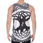Scandinavian Yggdrasil Print Men's Velvet Tank Top