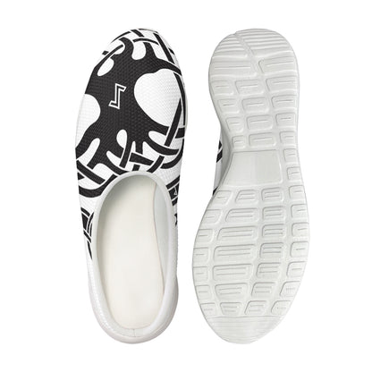 Scandinavian Yggdrasil Print Mesh Casual Shoes