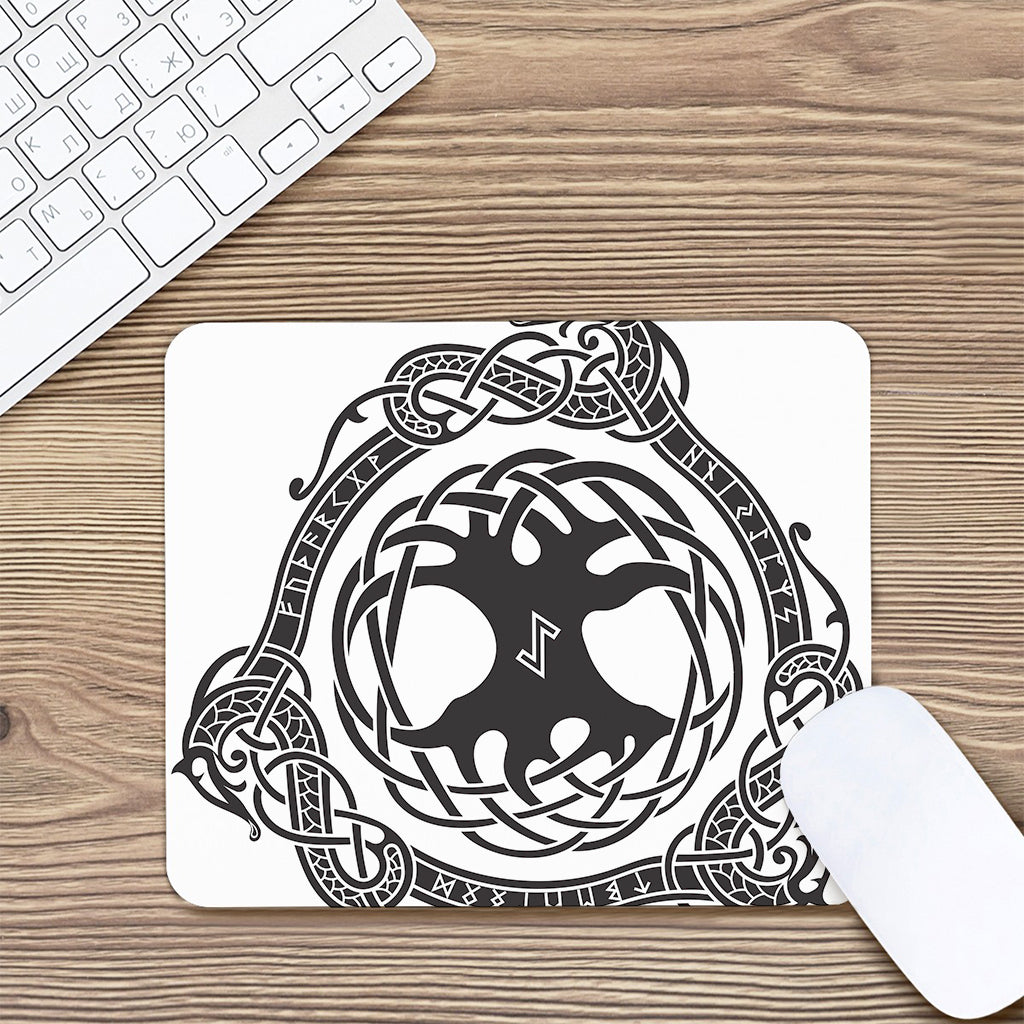 Scandinavian Yggdrasil Print Mouse Pad
