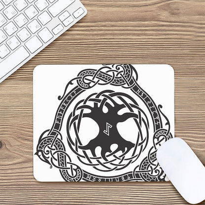 Scandinavian Yggdrasil Print Mouse Pad