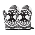 Scandinavian Yggdrasil Print Oven Mitts