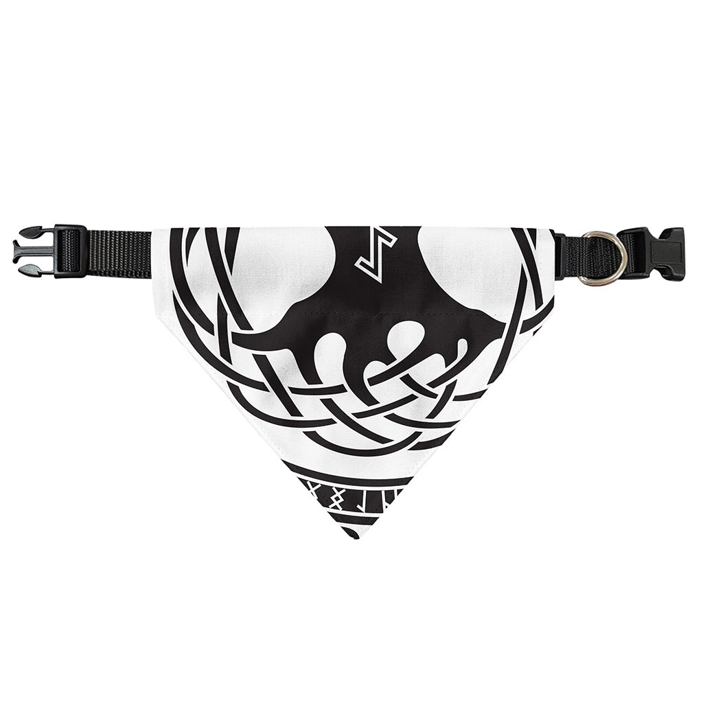 Scandinavian Yggdrasil Print Over The Collar Dog Bandana