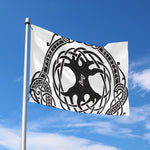 Scandinavian Yggdrasil Print Polyester Flag