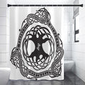 Scandinavian Yggdrasil Print Premium Shower Curtain