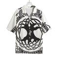Scandinavian Yggdrasil Print Rayon Hawaiian Shirt