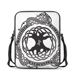 Scandinavian Yggdrasil Print Rectangular Crossbody Bag