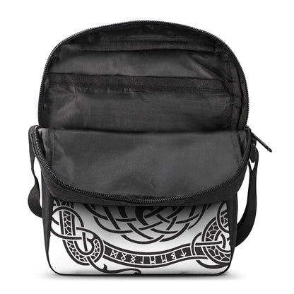 Scandinavian Yggdrasil Print Rectangular Crossbody Bag
