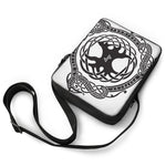 Scandinavian Yggdrasil Print Rectangular Crossbody Bag