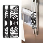 Scandinavian Yggdrasil Print Refrigerator Handle Covers