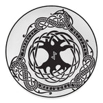 Scandinavian Yggdrasil Print Round Floor Mat