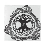 Scandinavian Yggdrasil Print Silk Bandana