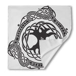 Scandinavian Yggdrasil Print Silk Bandana