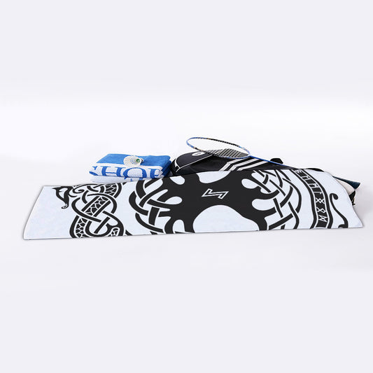 Scandinavian Yggdrasil Print Sports Towel
