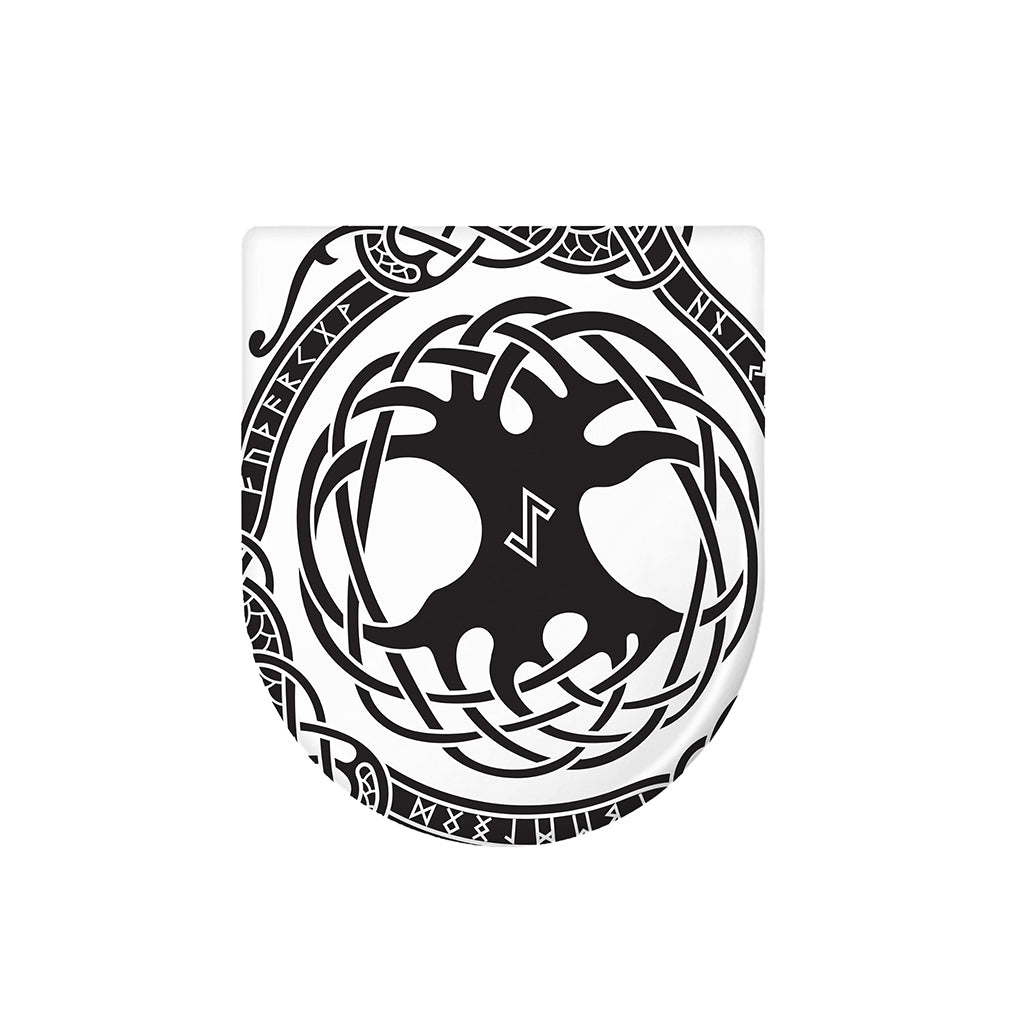 Scandinavian Yggdrasil Print Toilet Lid Cover
