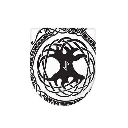 Scandinavian Yggdrasil Print Toilet Lid Cover