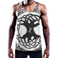 Scandinavian Yggdrasil Print Men's Workout Tank Top