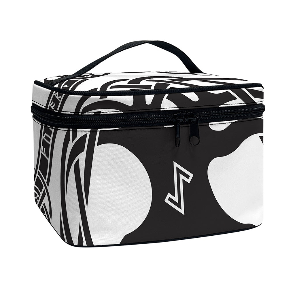 Scandinavian Yggdrasil Print Travel Makeup Bag