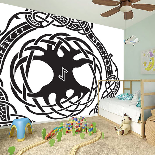 Scandinavian Yggdrasil Print Wall Sticker