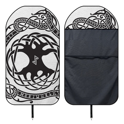 Scandinavian Yggdrasil Print Waterproof Car Seat Cover