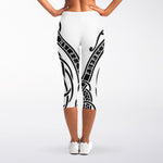 Scandinavian Yggdrasil Print Women's Capri Leggings