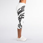 Scandinavian Yggdrasil Print Women's Capri Leggings