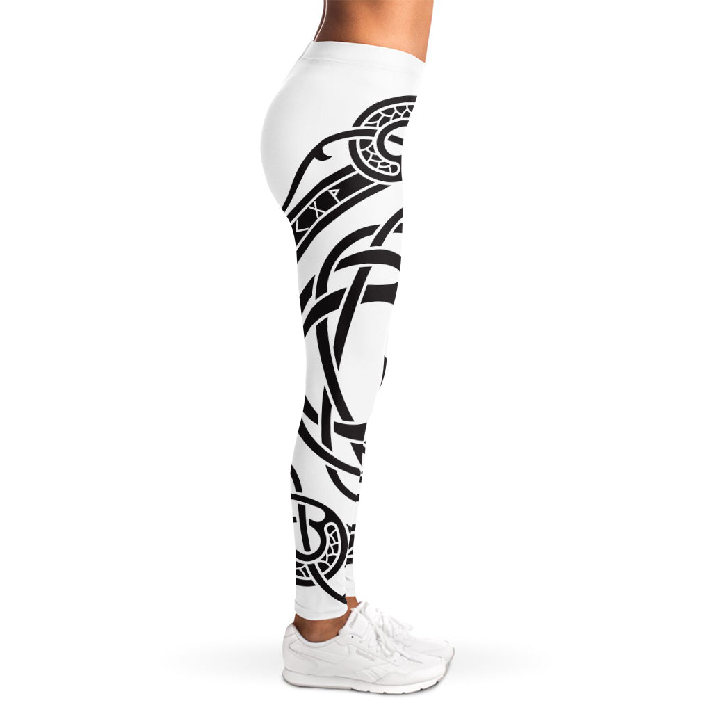 Scandinavian Yggdrasil Print Women's Leggings