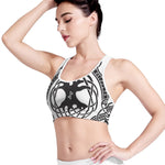 Scandinavian Yggdrasil Print Women's Sports Bra