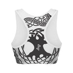 Scandinavian Yggdrasil Print Women's Sports Bra