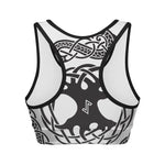 Scandinavian Yggdrasil Print Women's Sports Bra