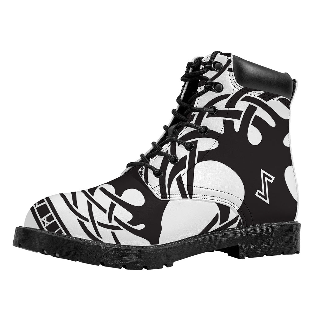 Scandinavian Yggdrasil Print Work Boots