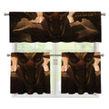 Scary Clown Print 3 Piece Kitchen Curtains