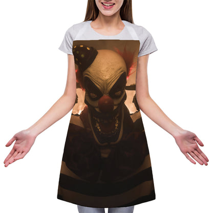 Scary Clown Print Adjustable Apron