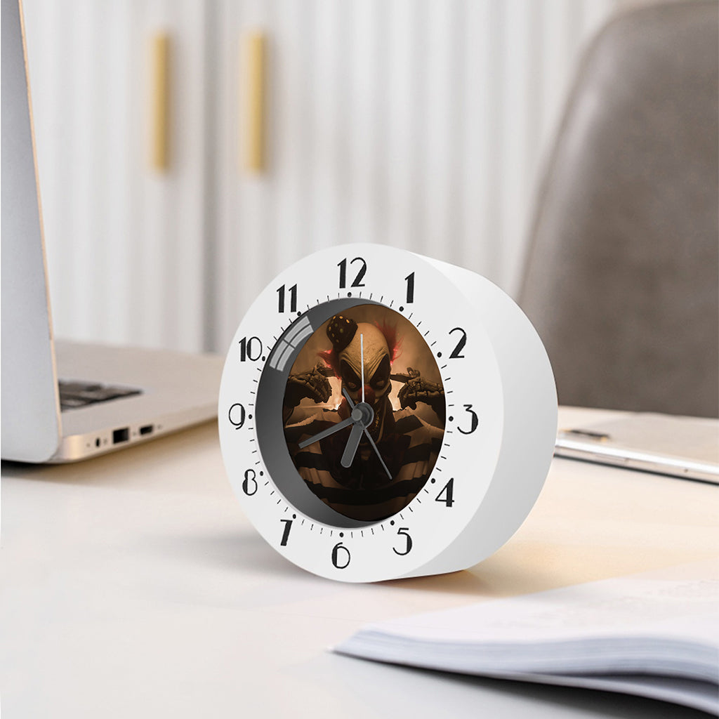 Scary Clown Print Alarm Clock