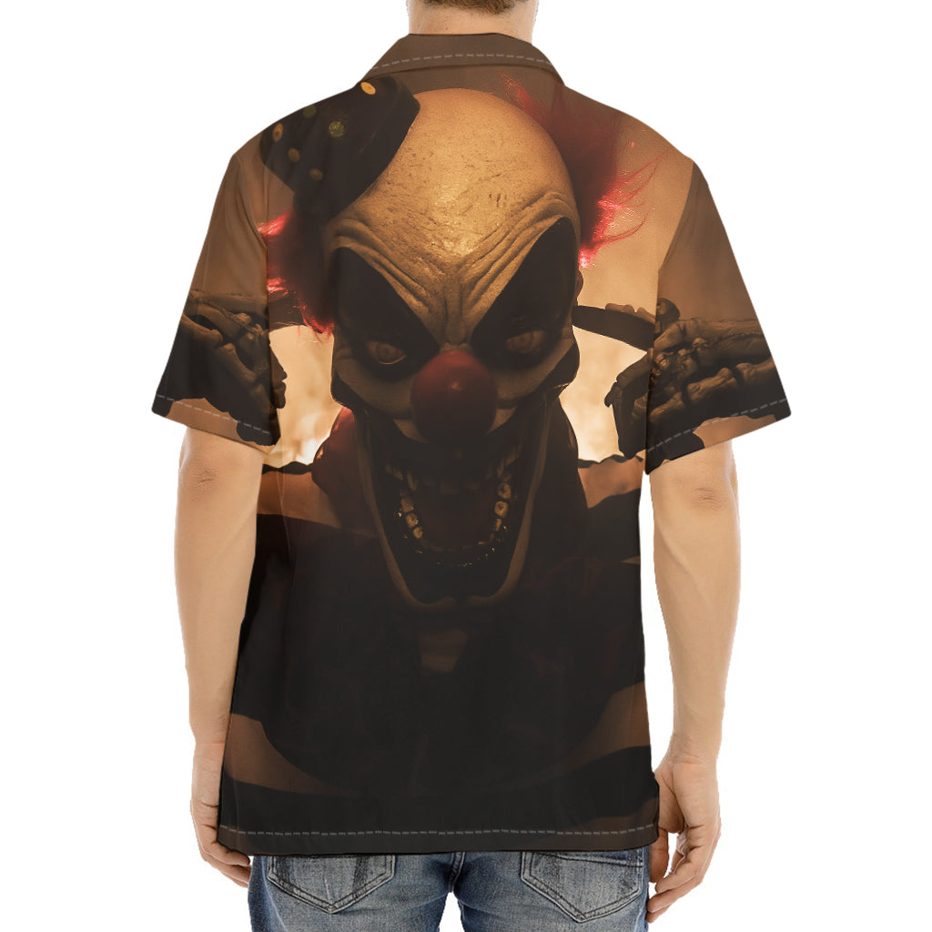 Scary Clown Print Aloha Shirt