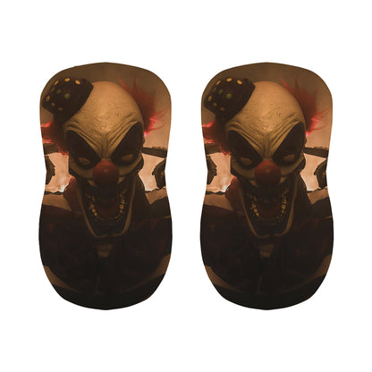 Scary Clown Print Bar Stool Covers