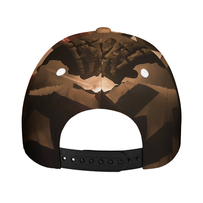 Scary Clown Print Baseball Cap