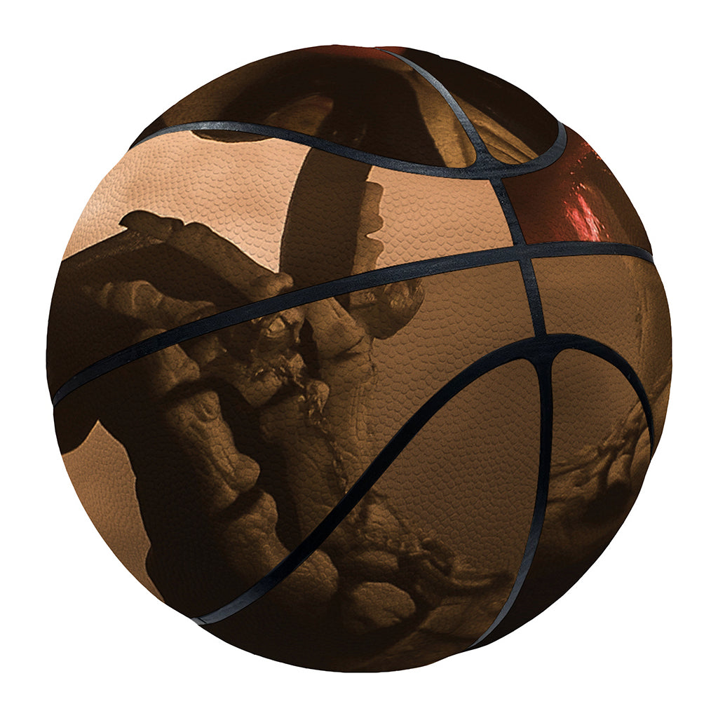 Scary Clown Print Basketball