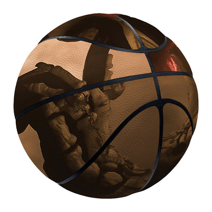 Scary Clown Print Basketball