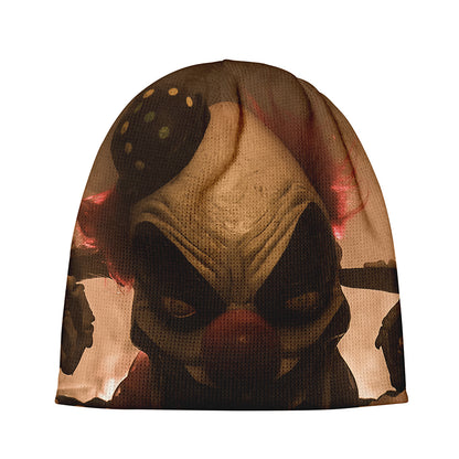 Scary Clown Print Beanie