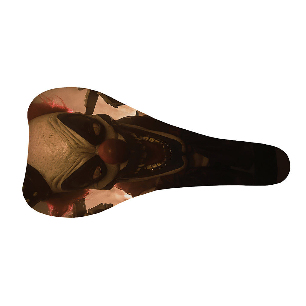 Scary Clown Print Bicycle Seat Cover