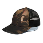 Scary Clown Print Black Mesh Trucker Cap
