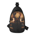 Scary Clown Print Sling Bag
