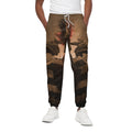 Scary Clown Print Cotton Sweatpants