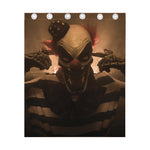 Scary Clown Print Curtain